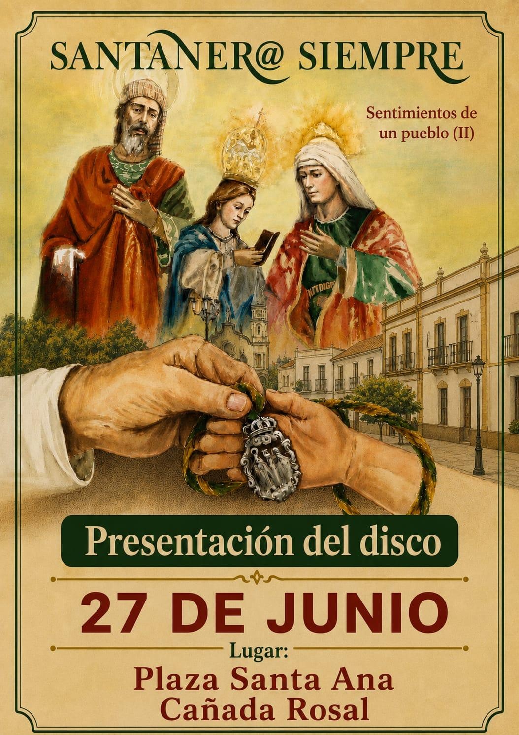 CARTEL PRESENTACIÓN DISCO SANTA ANA