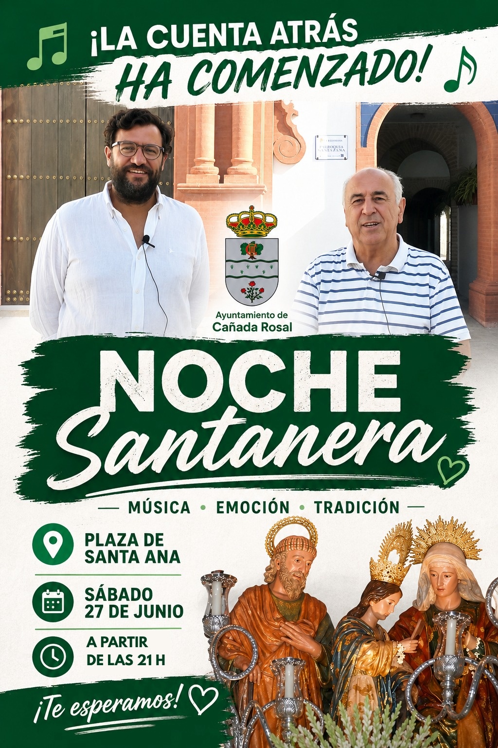 CARTEL PREVIO NOCHE SANTANERA