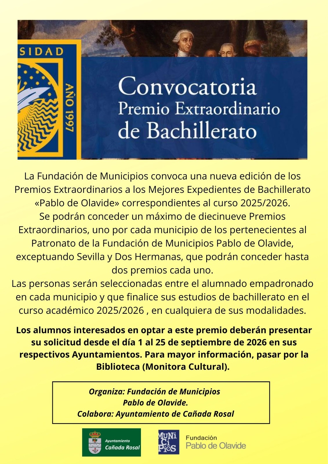 Convocatoria Premio bachillerato