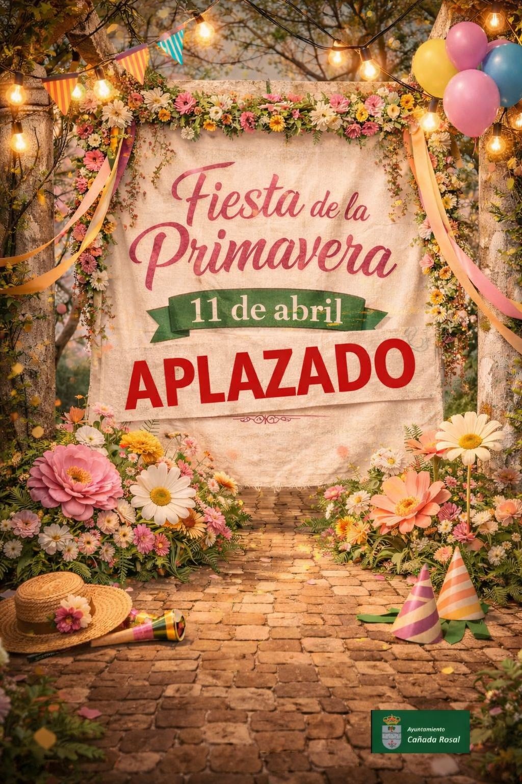 aplazado fiesta primavera