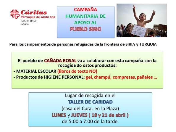 CARTEL RECOGIDA SIRIA