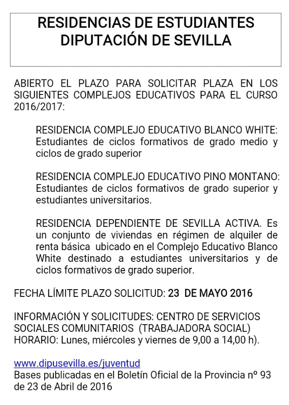 CARTEL RESIDENCIA DE ESTUDIANTES