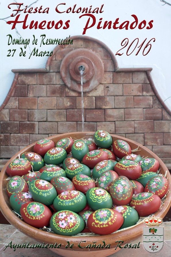 cartel huevos pintados