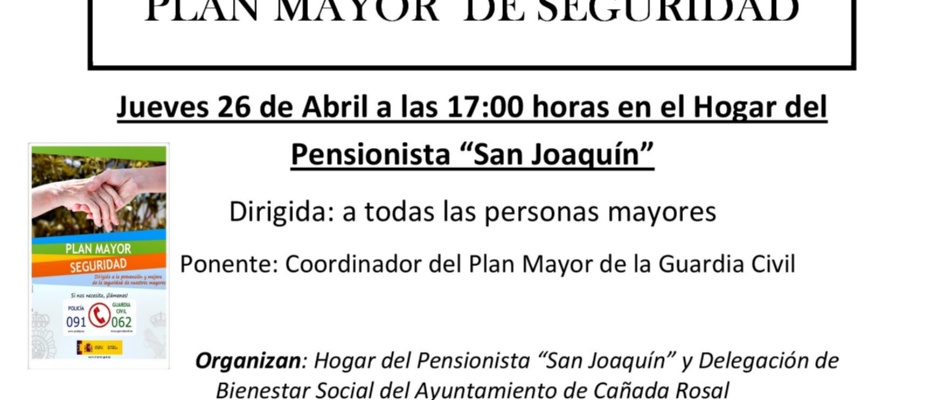 CHARLA INFORMATIVA PLAN MAYOR SEGURIDAD HOGAR 26042018