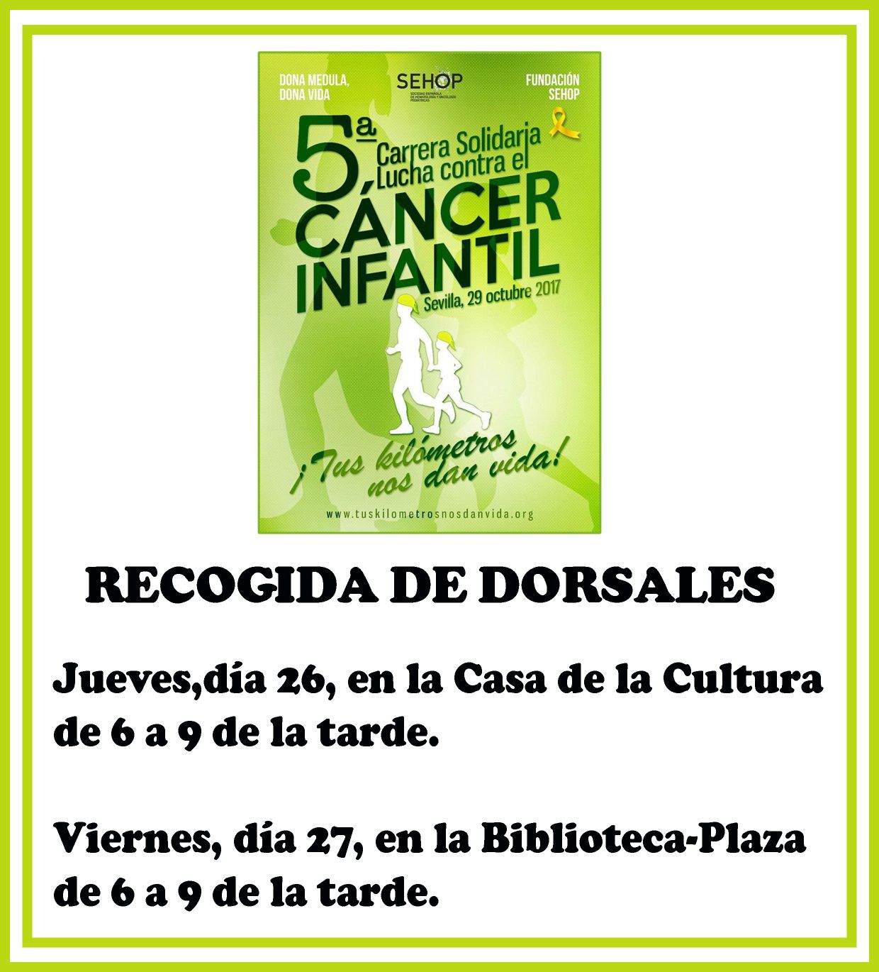 CARTEL ENTREGA DORSALES