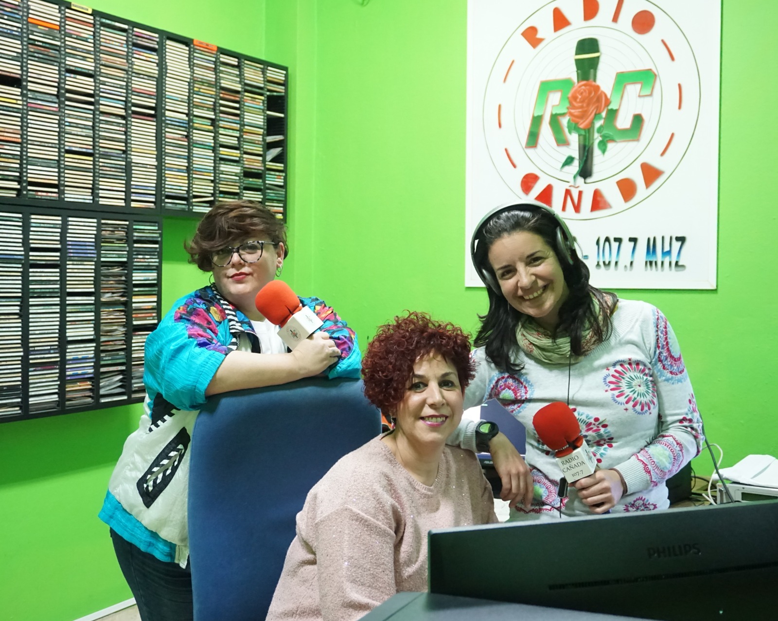 Carmen Jiménez, Sofía Chambra y Nieves Franco.