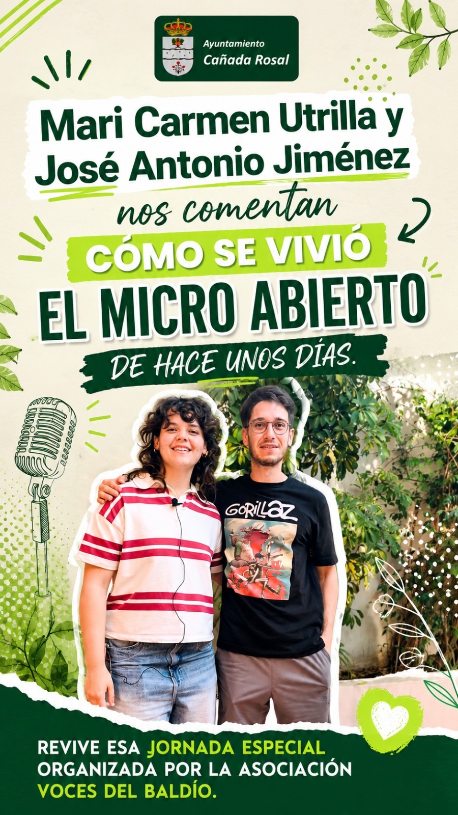 Mari Carmen y José Antonio micro abierto