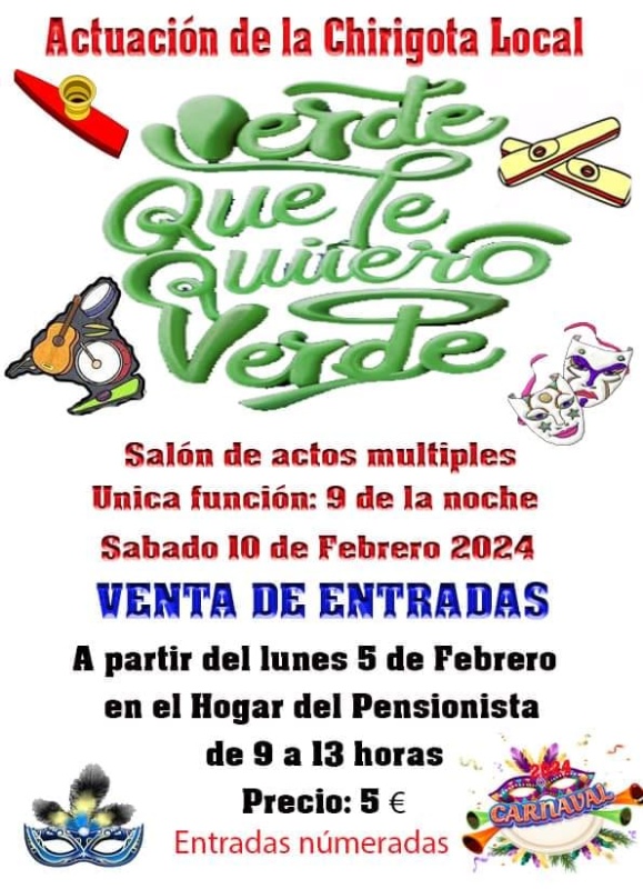 VENTA ENTRADAS CHIRIGOTA