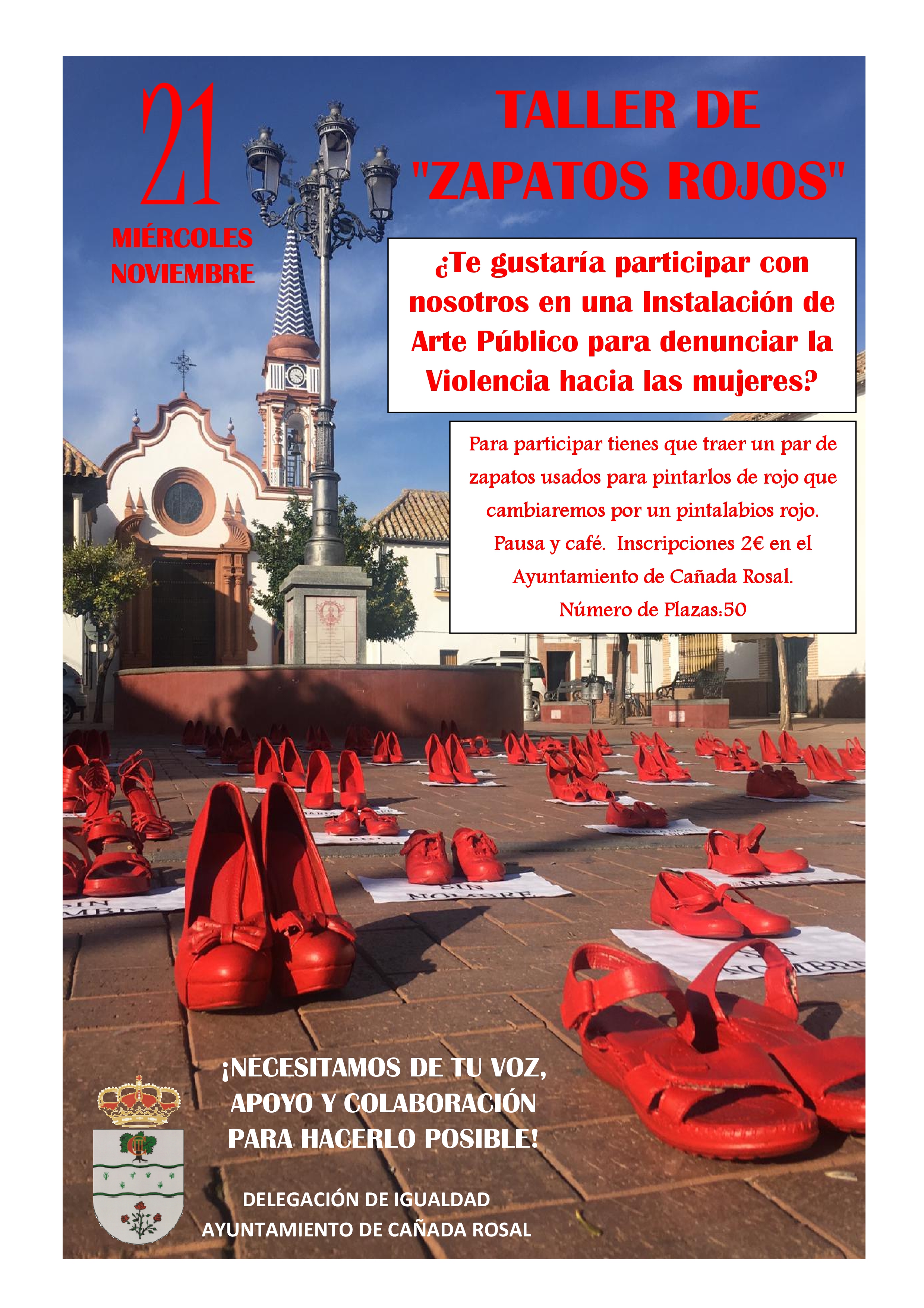 CARTEL DEFINITIVO ZAPATO ROJO