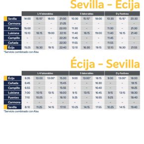HORARIOS ECIJA