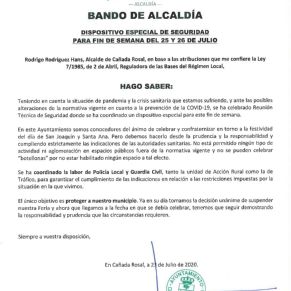 bando alcaldia seguridad feria