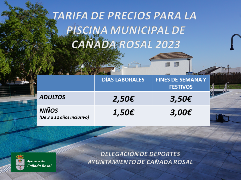 PRECIOS PISCINA 2023