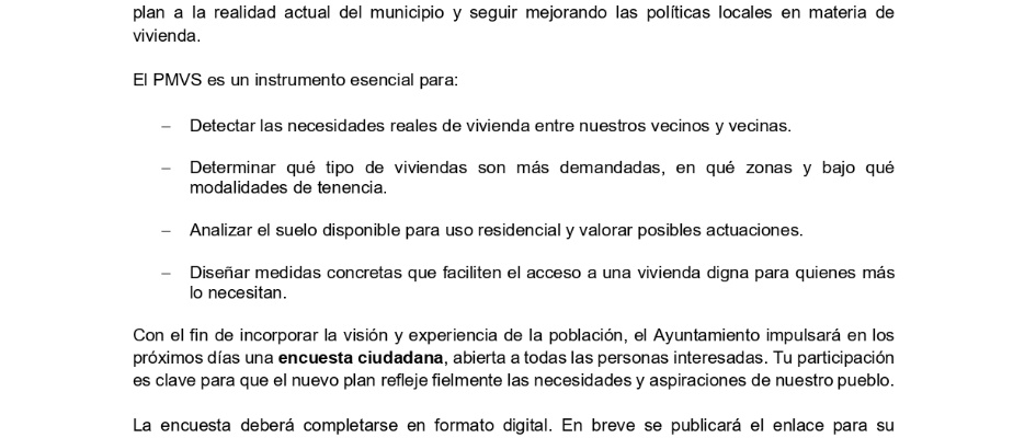 BANDO DE ALCALDÍA REVISION DEL PLAN MUNICIPAL DE VIVIENDA Y SUELO JPG