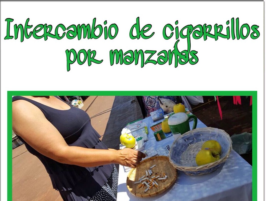 Intercambio de Cigarrillos por manzanas 2018